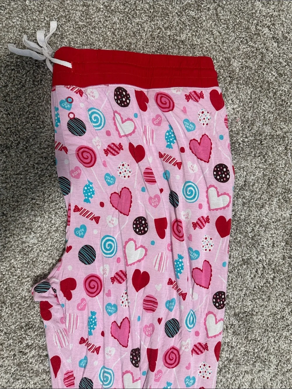 Women’s little sleepies Pink Heart & Candy Print Pajama Pants